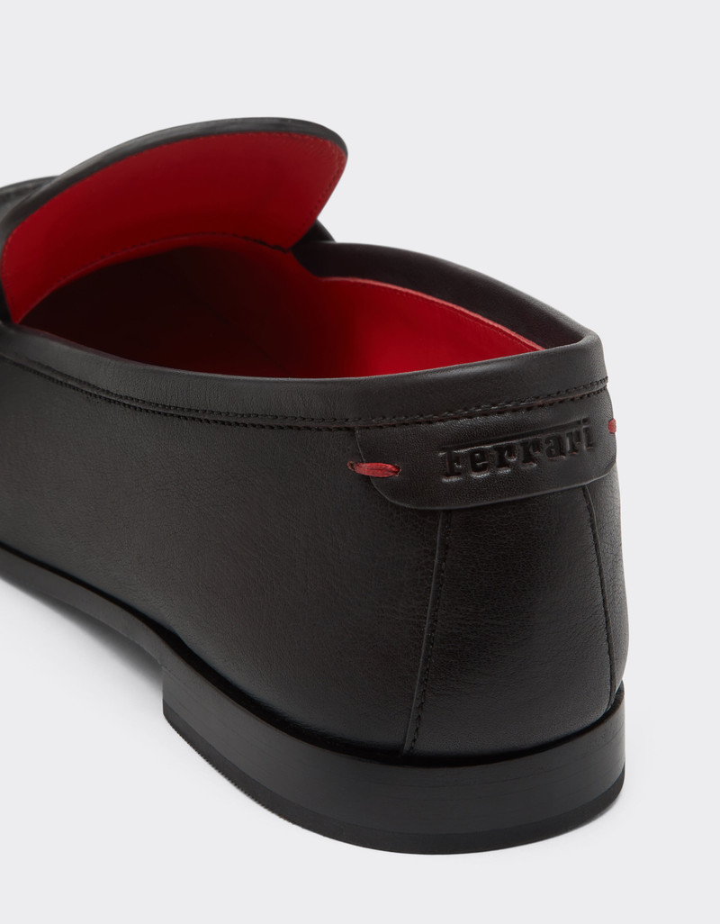 Buffered leather loafers 5