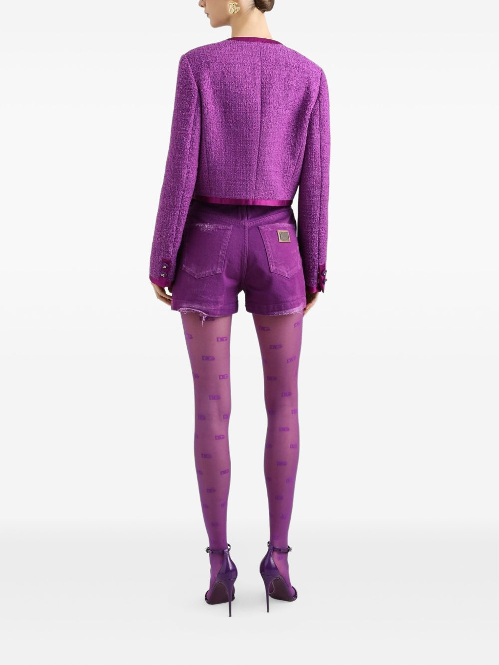 Rachel tweed single-breasted jacket - 3
