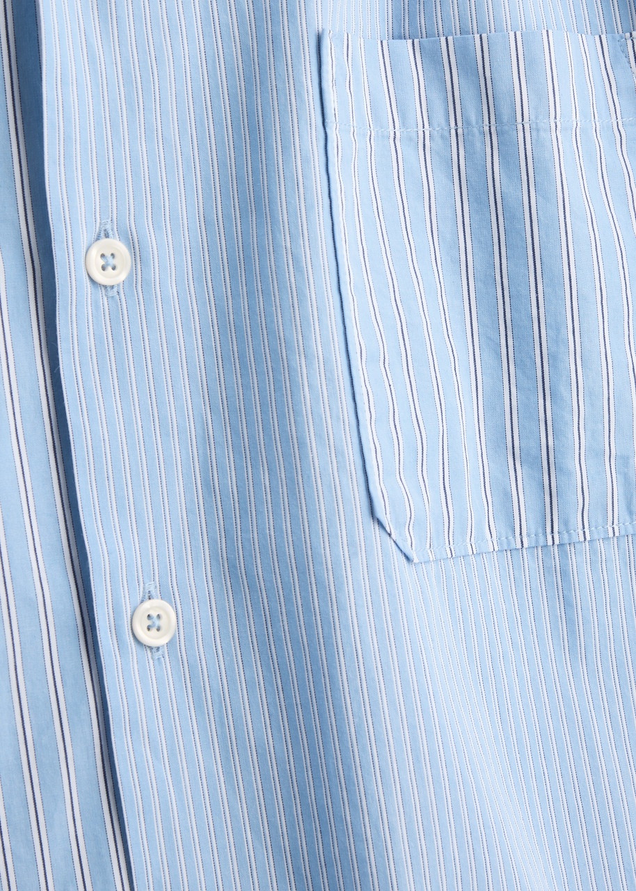 Universal Works Road Striped Cotton Shirt - 5