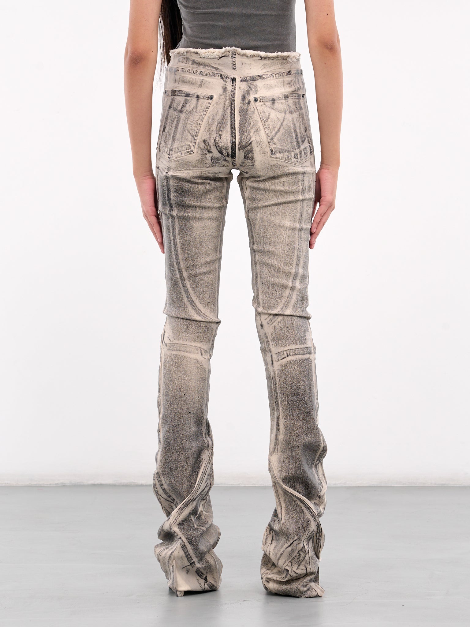 OTTOLINGER Raw-Edge Drape Denim Pants | hlorenzo | REVERSIBLE