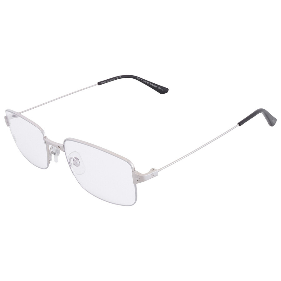 Cartier Demo Rectangular Men's Eyeglasses CT0406O 002 56 - 3