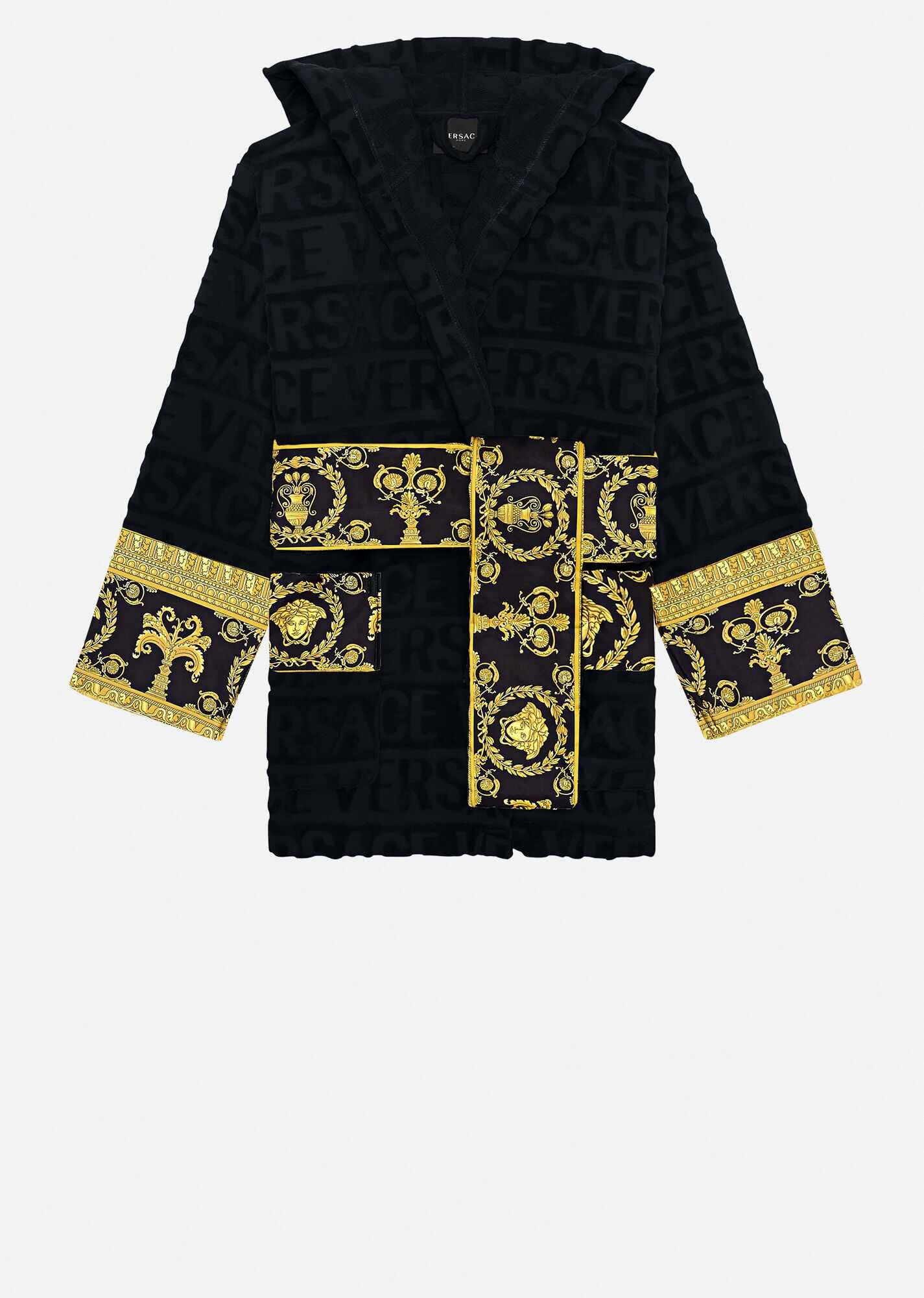 Versace Butterflies Medusa contrast-panel cardigan - Black