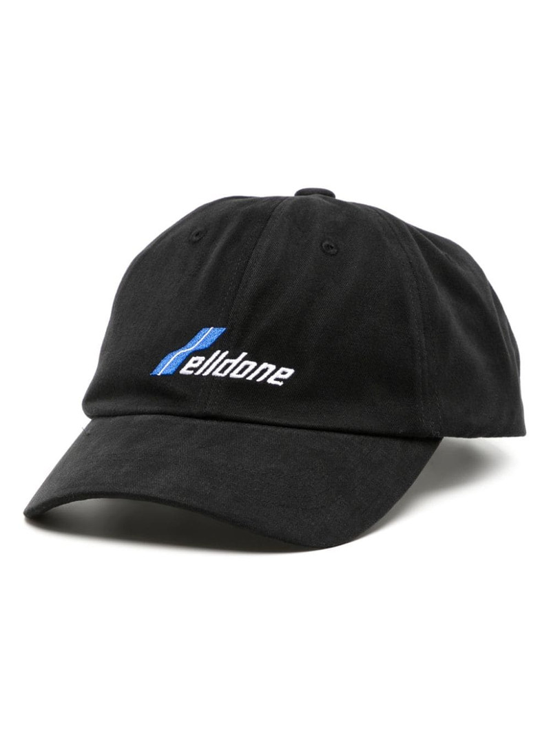 We11done logo-embroidered cotton baseball cap outlook