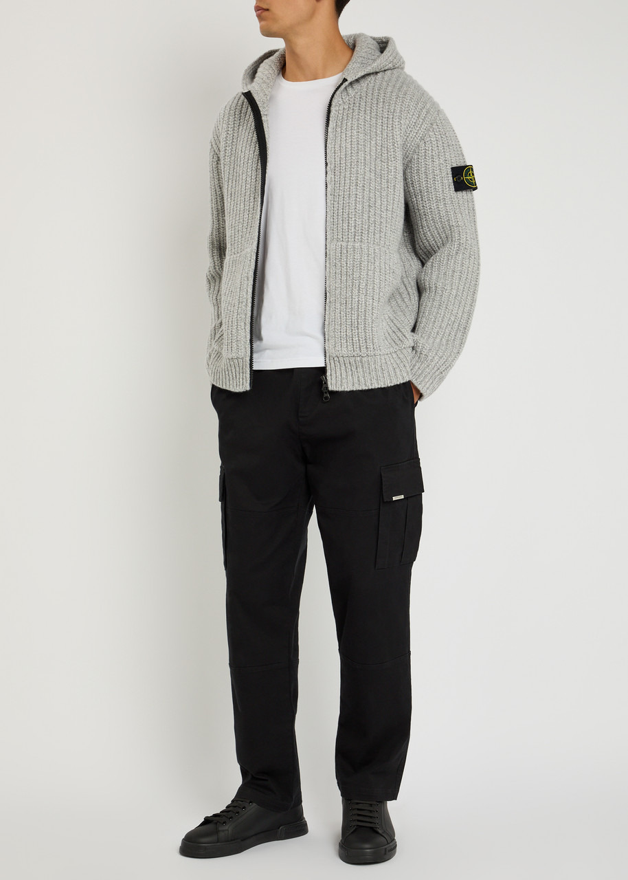 Stone Island Hooded Wool and Cashmere-blend Knit Jumper - 4