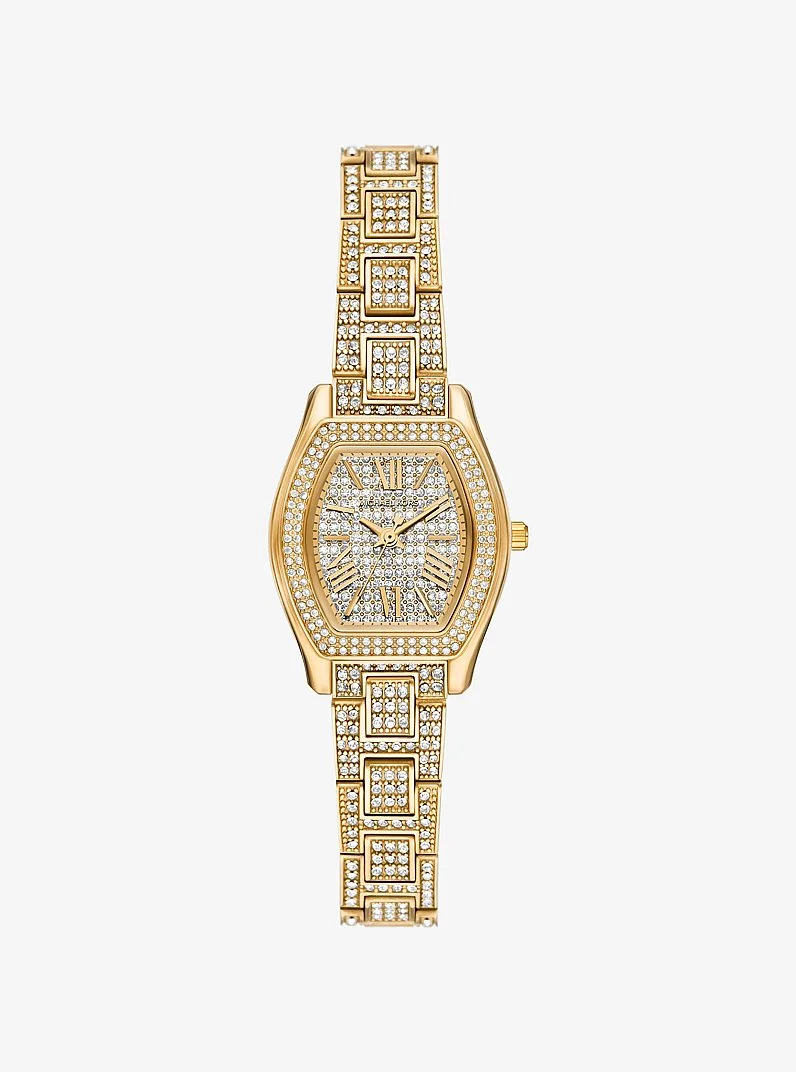 Petite Chelsea Pavé Gold-Tone Watch - 1