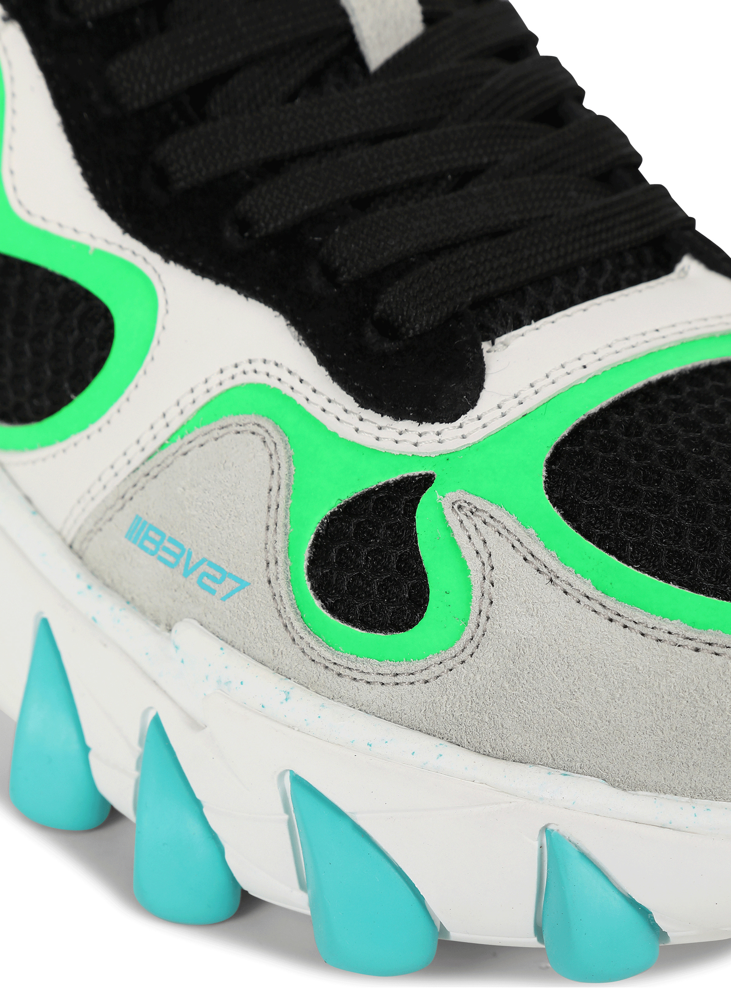 B-East trainer in leather, suede and mesh - 7