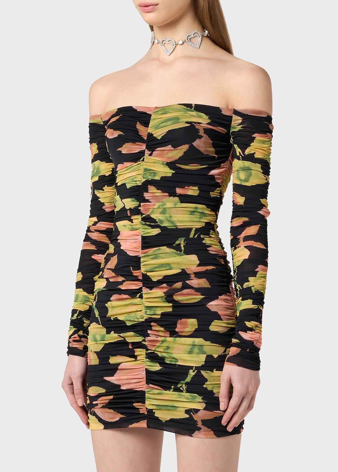 MINI DRESS IN JERSEY WITH FLORAL PRINT - 5