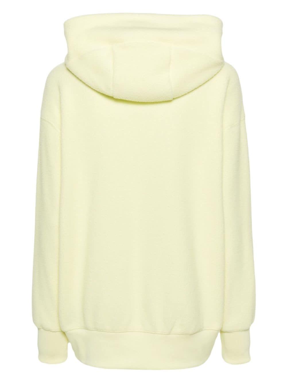 logo-embroidered fleece hoodie - 2