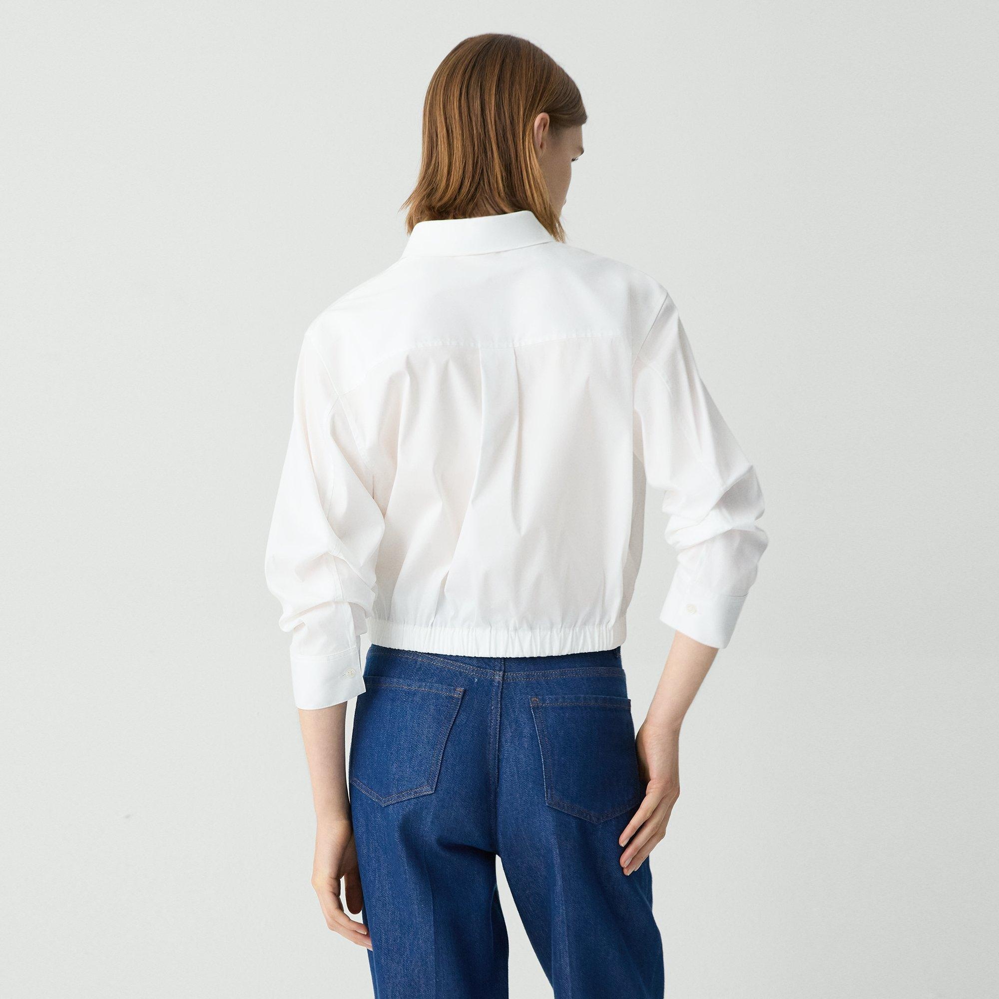 Cropped Shirt in Good Cotton - 4