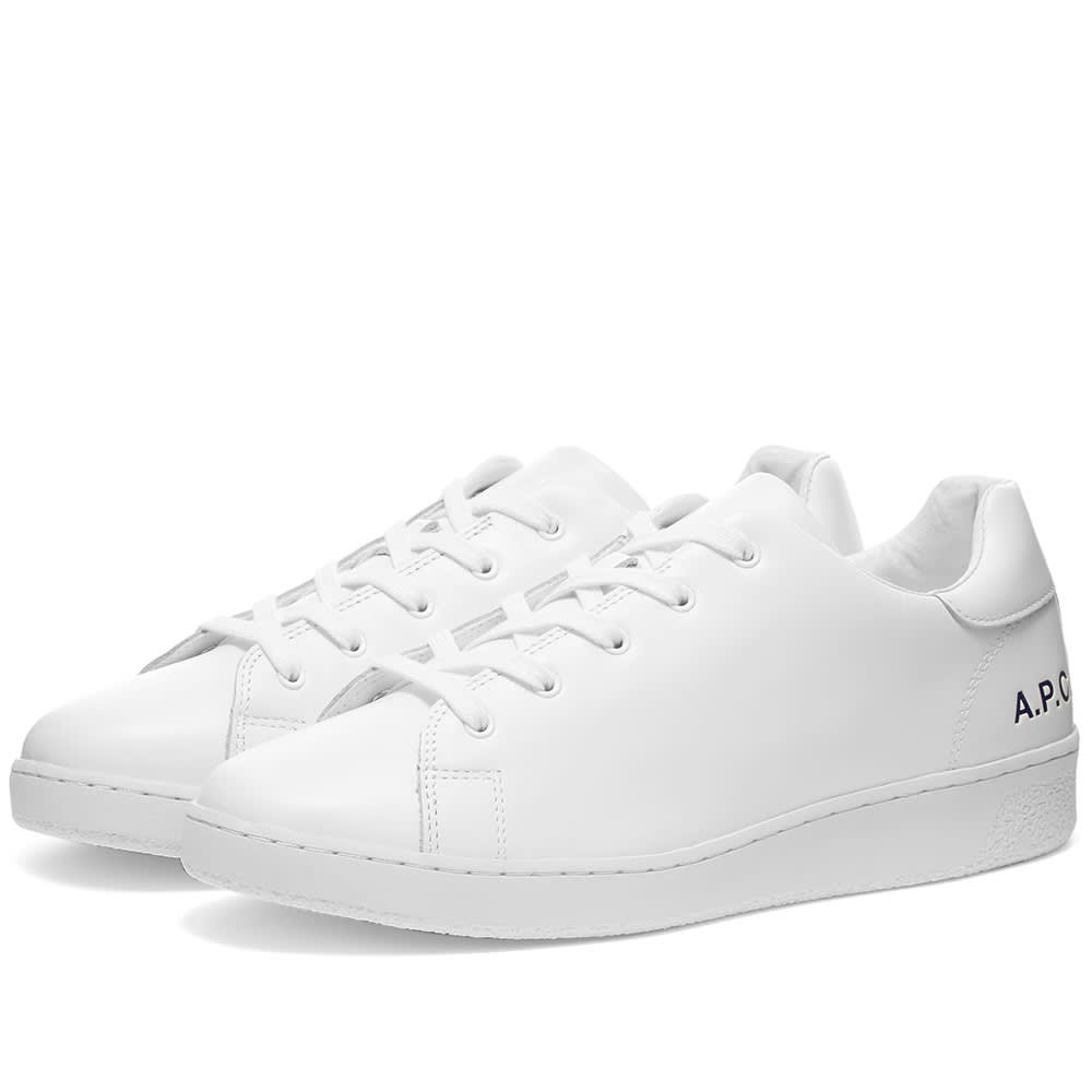 A.P.C. Leather Tennis Sneaker - 1