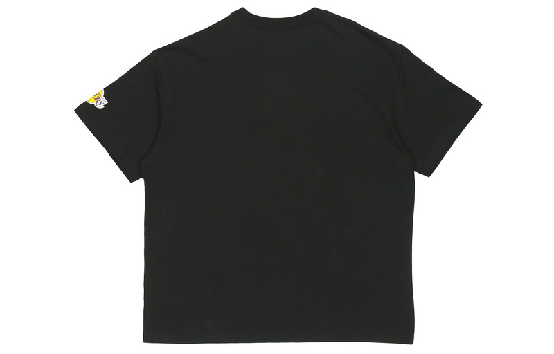 Jordan Air Jordan NBA Los Angeles Lakers Alphabet Printing Basketball Sports Round Neck Short Sleeve Black  outlook