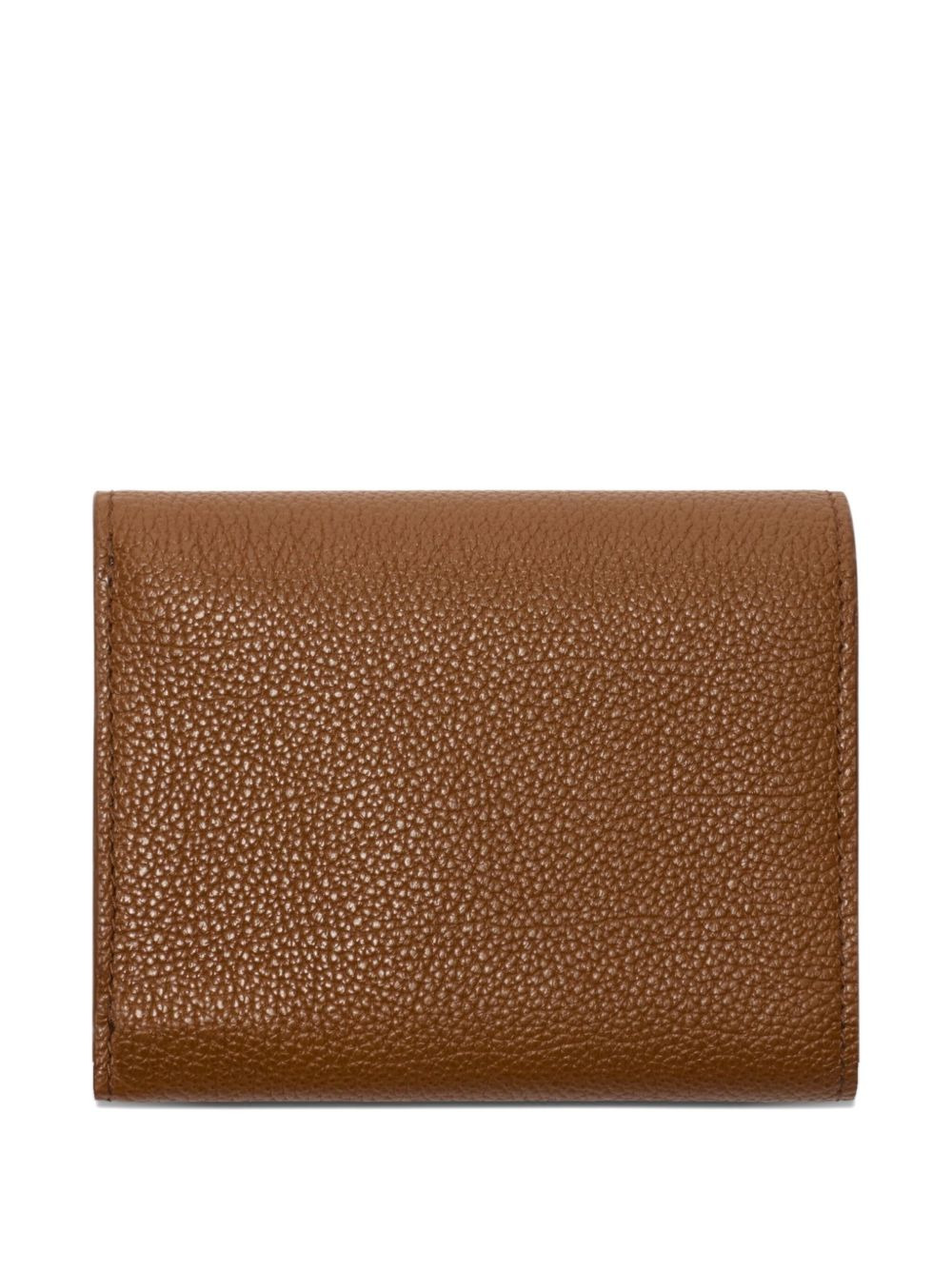 check-engraved leather wallet - 2