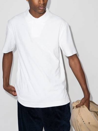 Sunspel terry short-sleeve polo shirt outlook