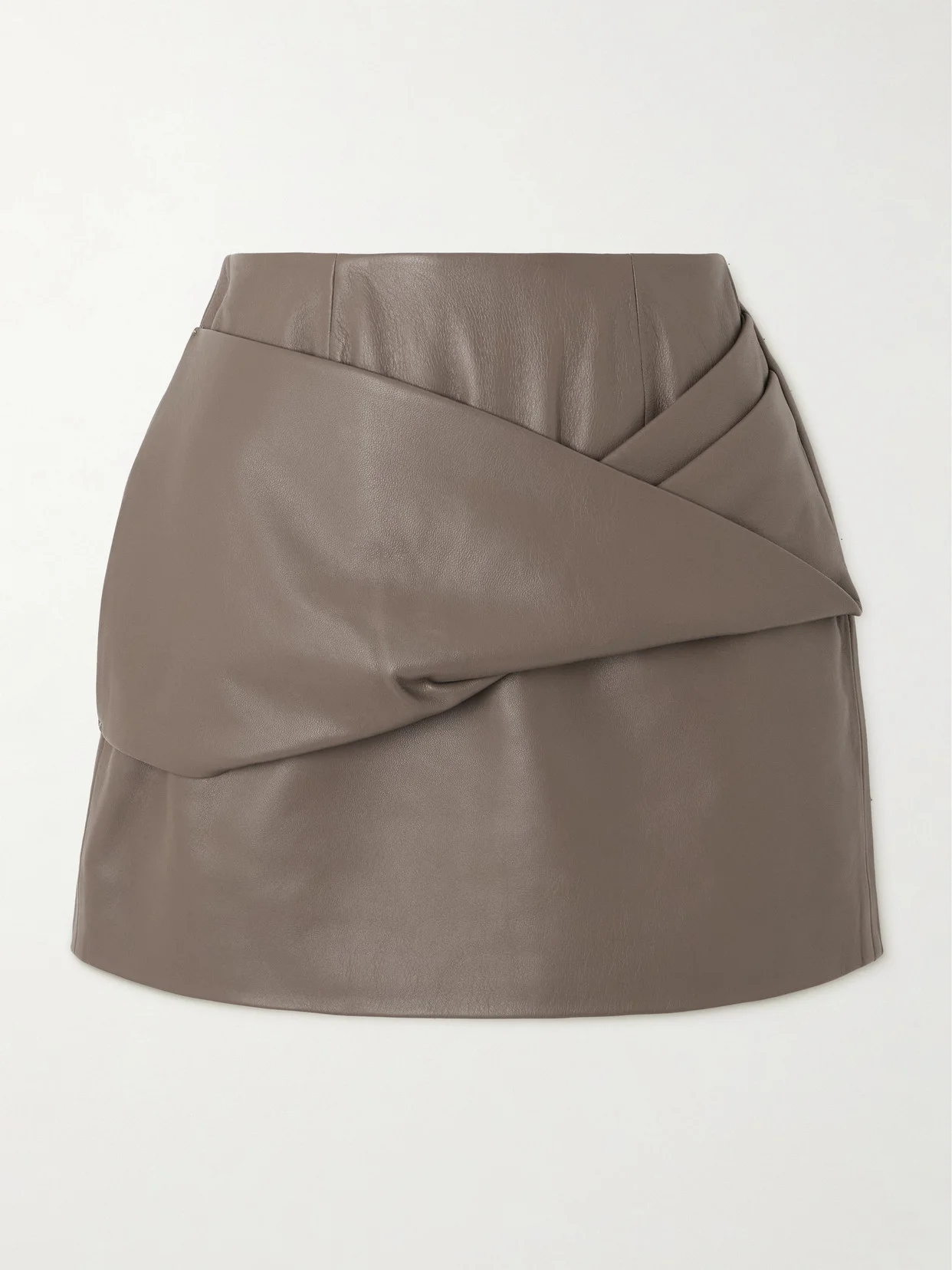 Liss Paneled Leather Mini Skirt - 1