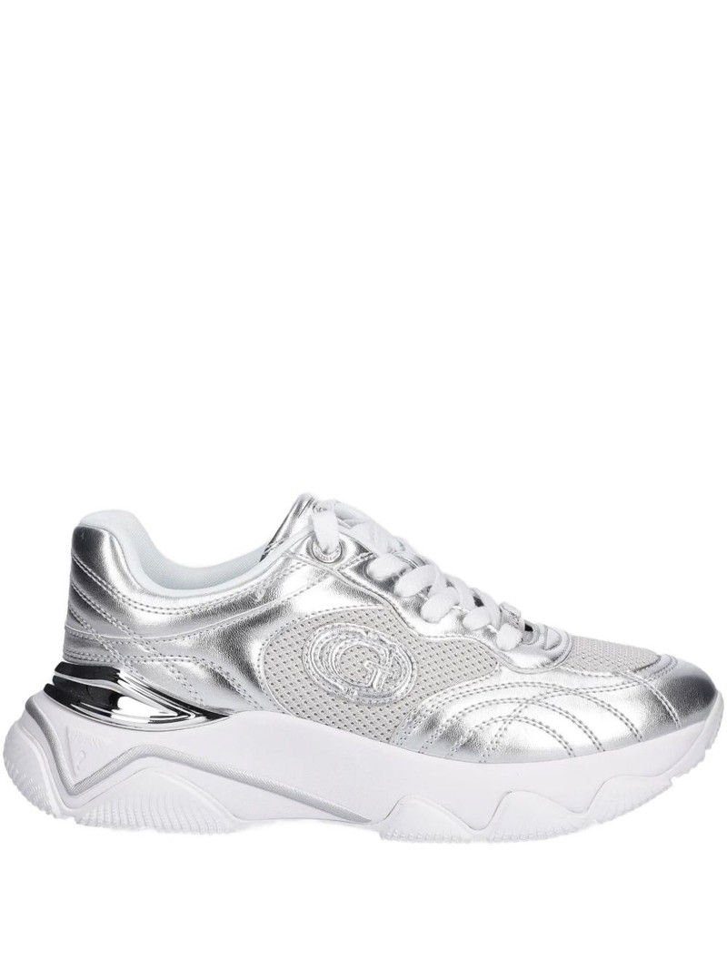perforated logo low-top sneakers 1