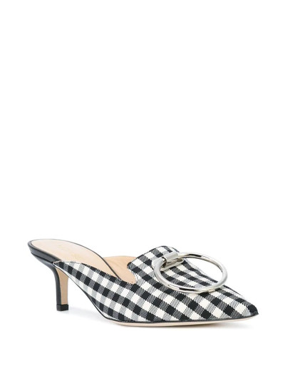 Monse gingham plaid kitten mule outlook