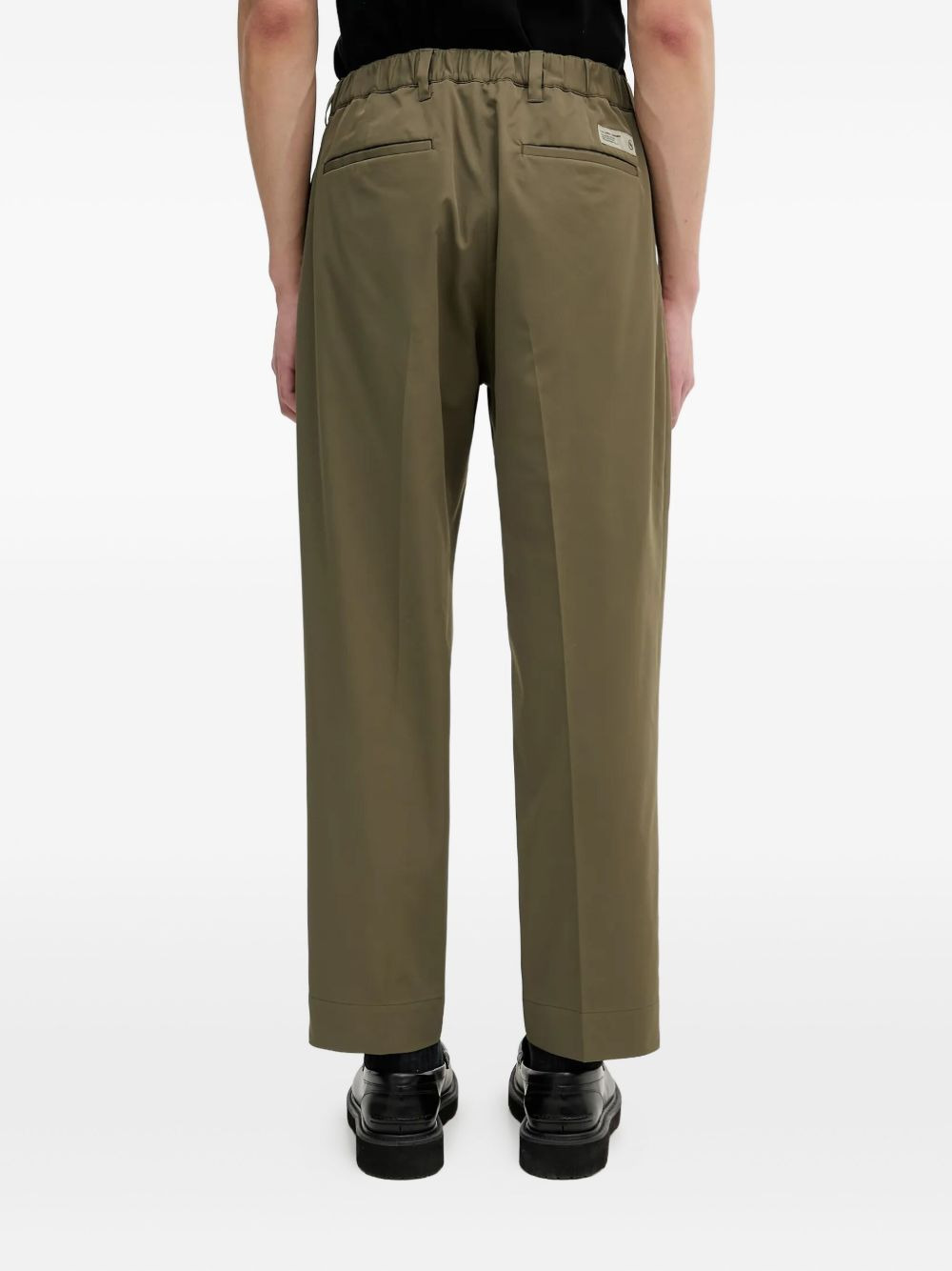 elasticated-waistband trousers - 4