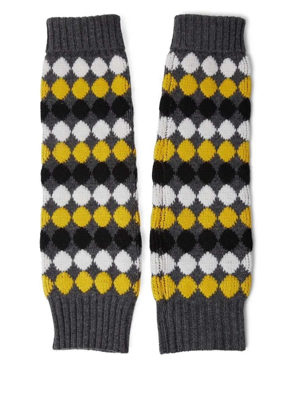 patterned-jacquard arm warmer - 1