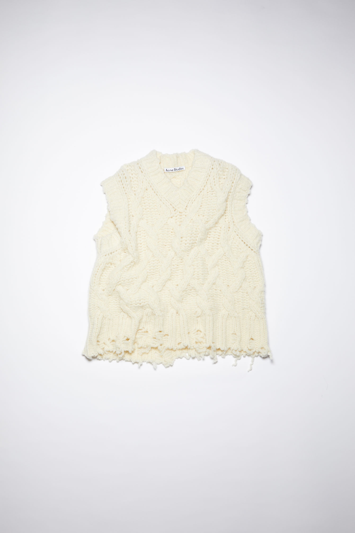 Chunky sweater vest - Off white - 4