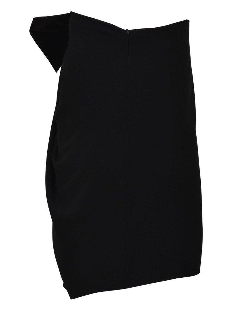 SAINT LAURENT bow-detail strapless dress outlook