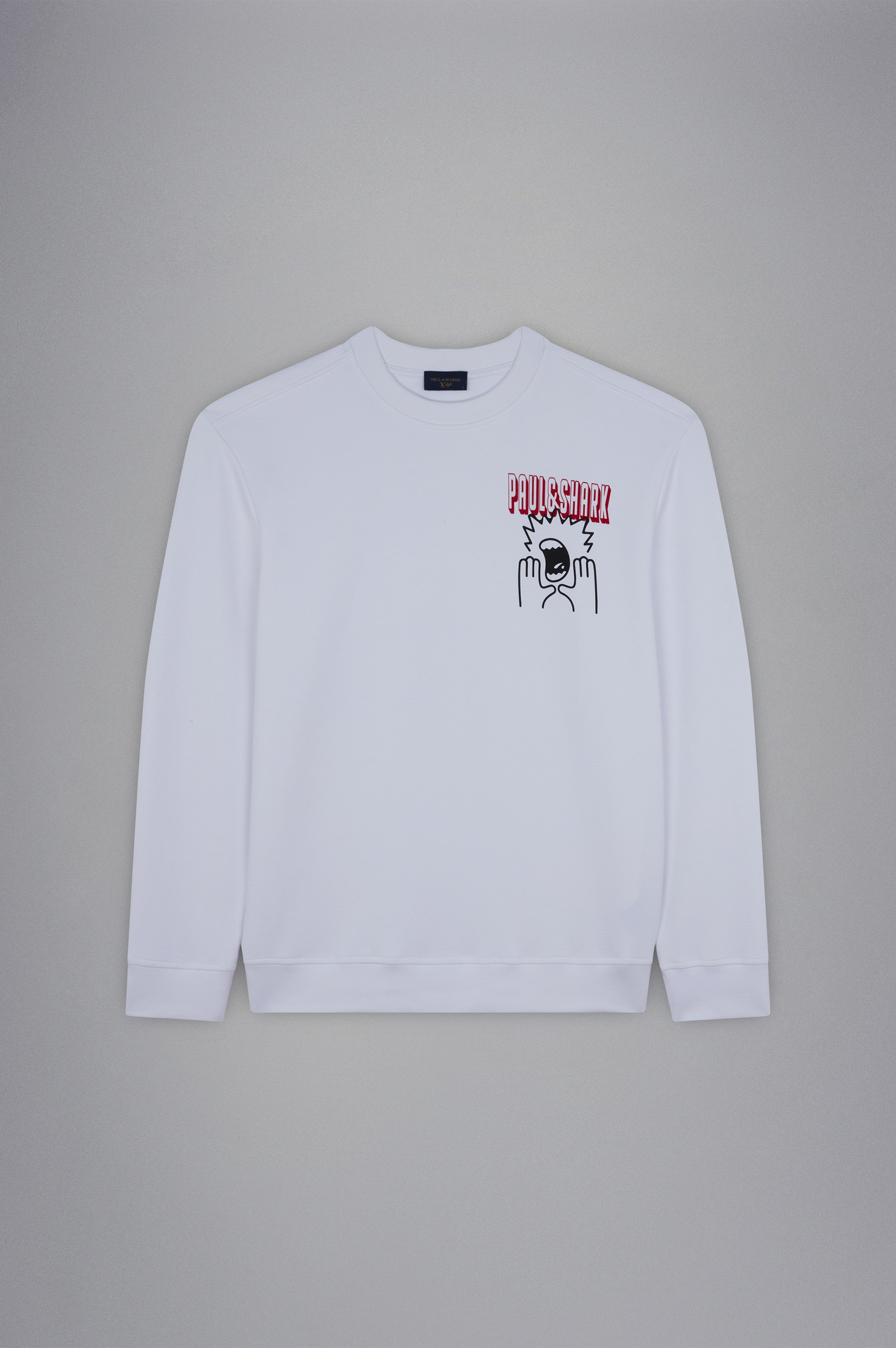 SOFT ACTIVE FLEECE COTTON SWEATSHIRT WITH PRINTS - 1