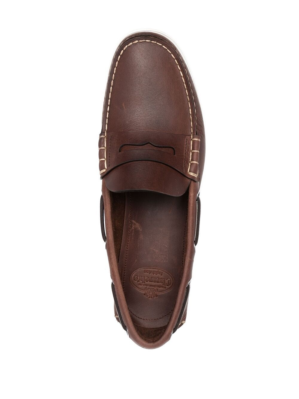 round-toe slip-on loafers - 4