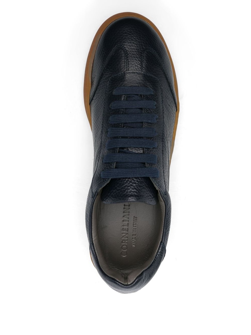 leather low-top sneakers - 4