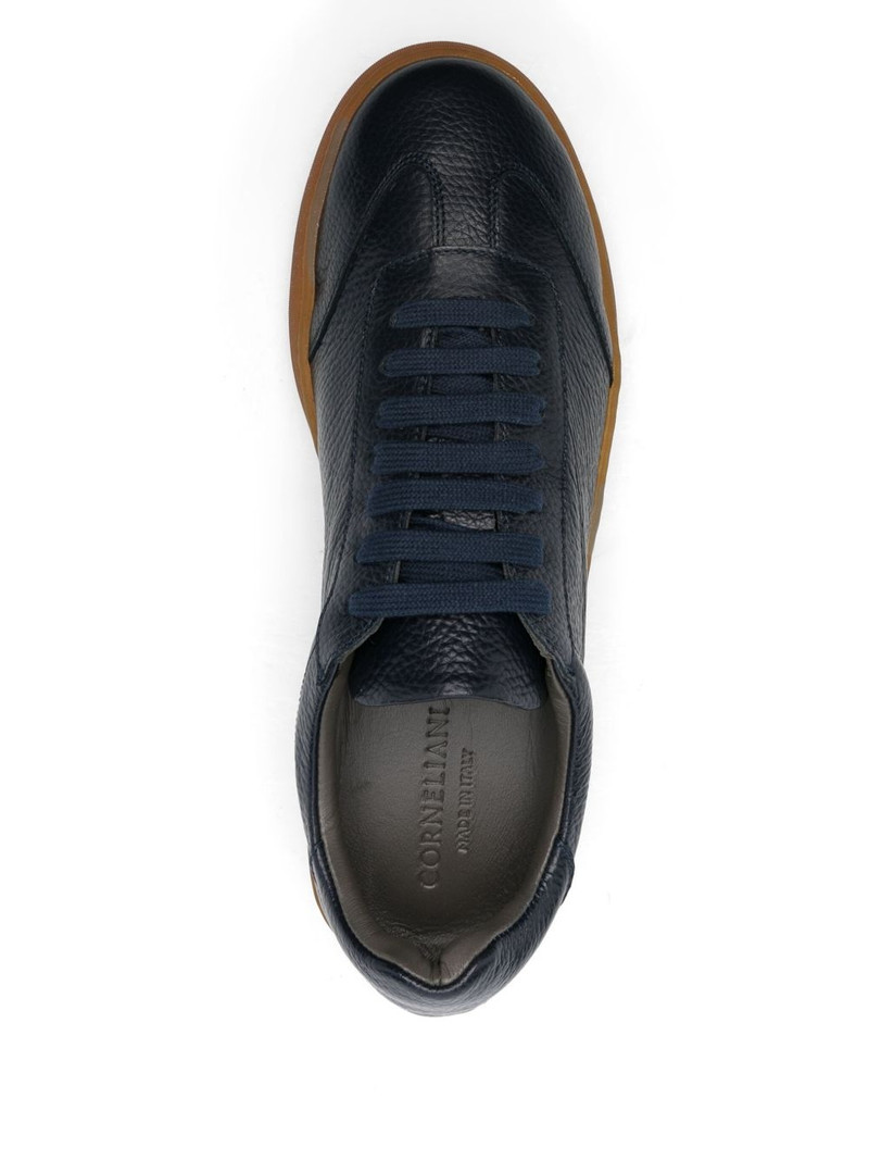 leather low-top sneakers 4