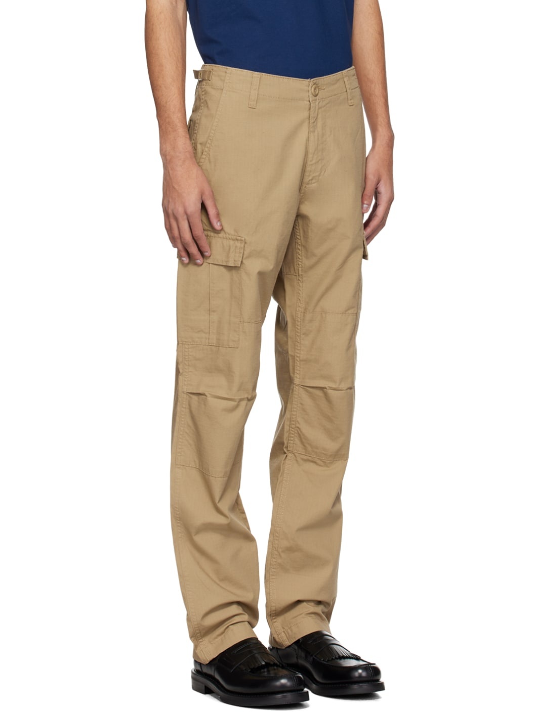 Beige Aviation Cargo Pants - 2