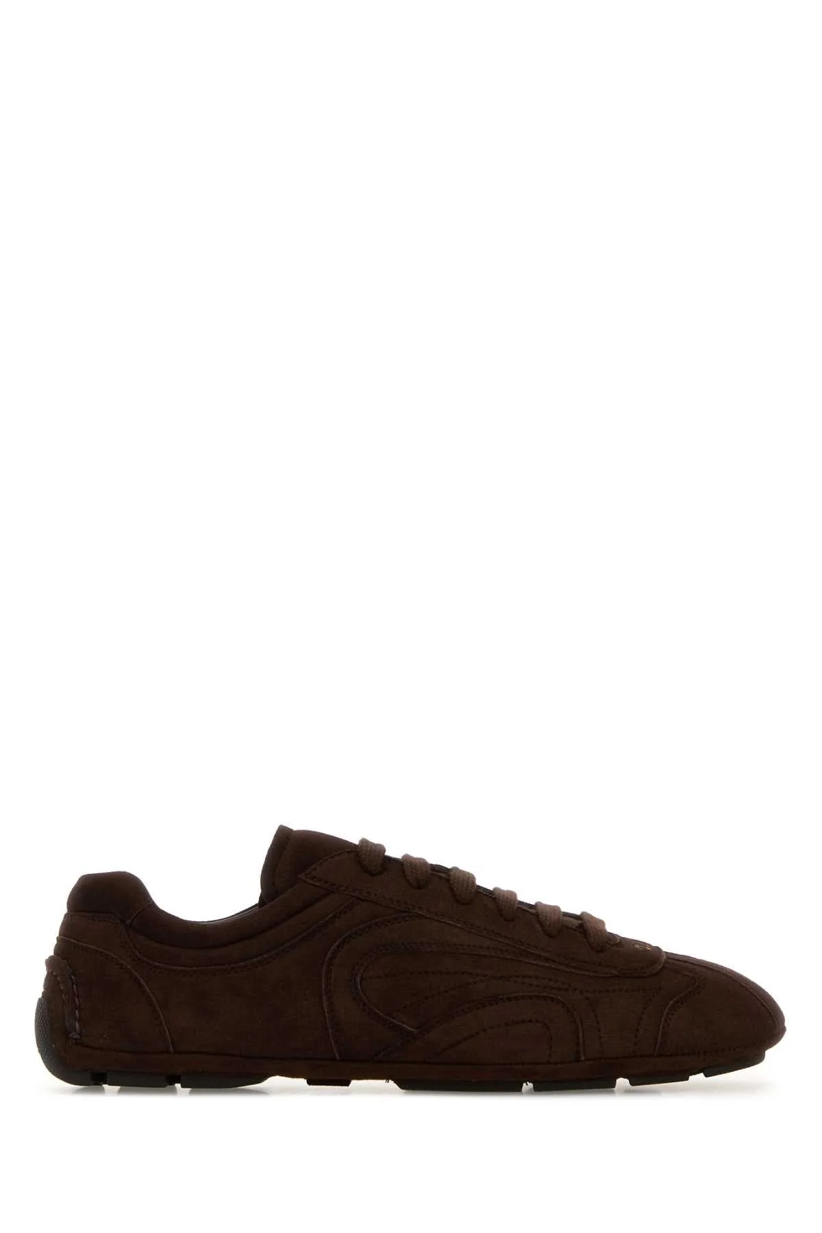 Prada Men Brown Suede Montecarlo Re-Edition 2005 Sneakers - 1