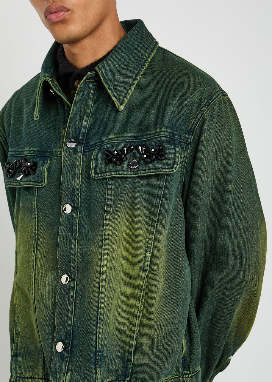 Simone Rocha Crystal-embellished Denim Jacket - 5