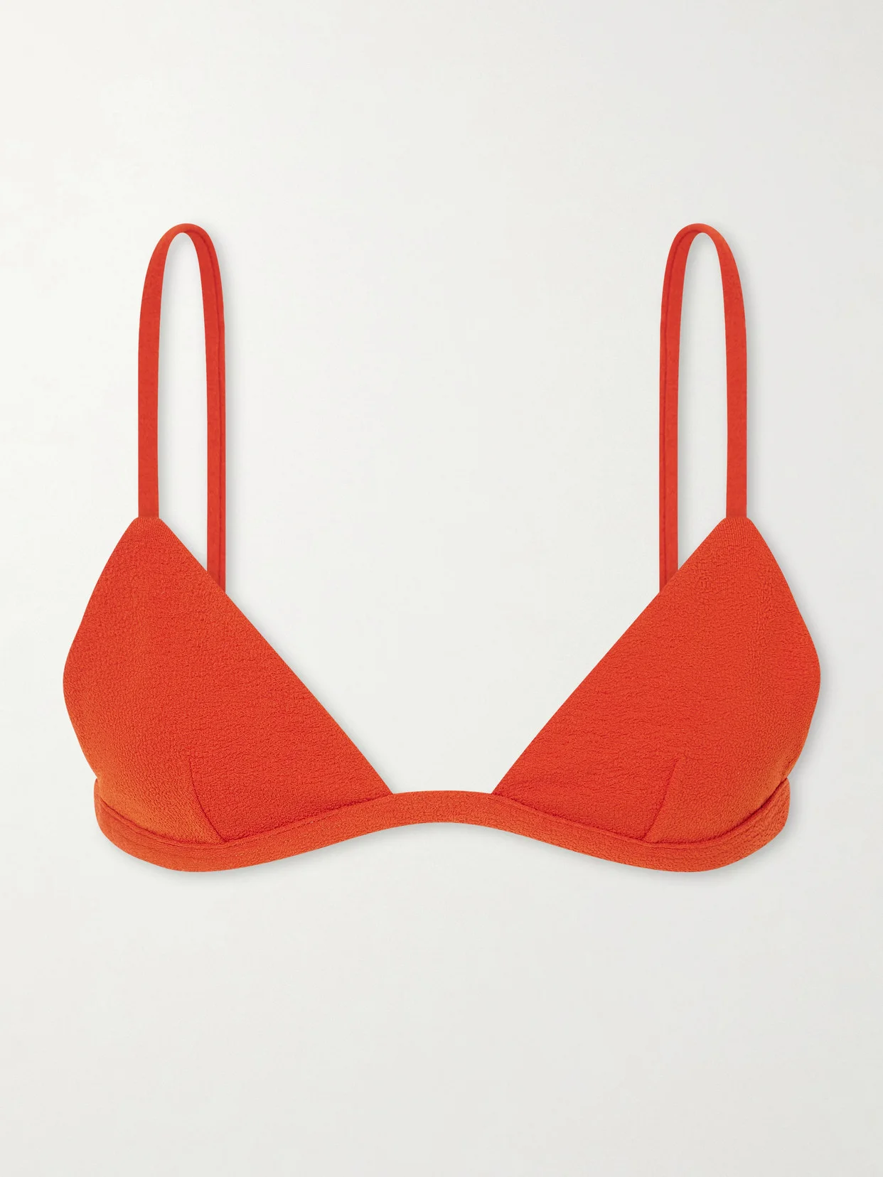 Crinkled Triangle Bikini Top - 1