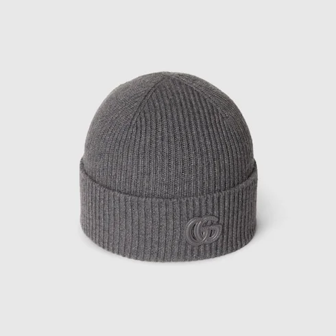 Gucci Cashmere Hat With Patch - 1