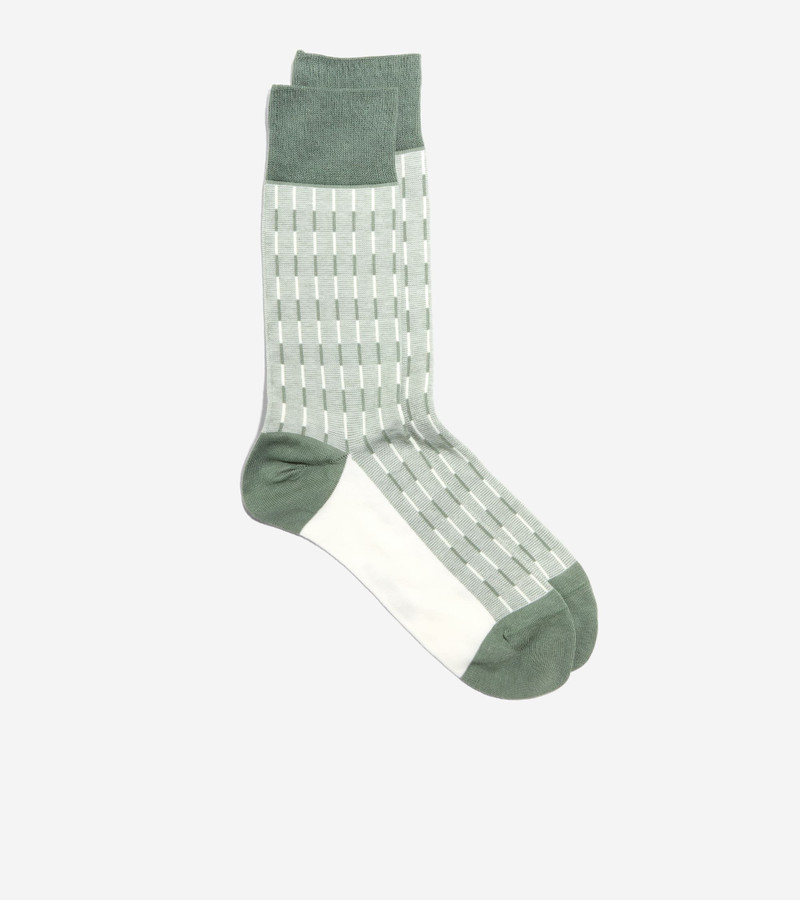 COLE HAAN Men's Mod Stripe Dress Crew Socks outlook