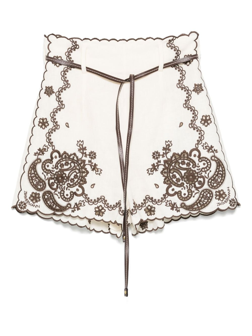 Zimmermann Shorts Ivory - 1
