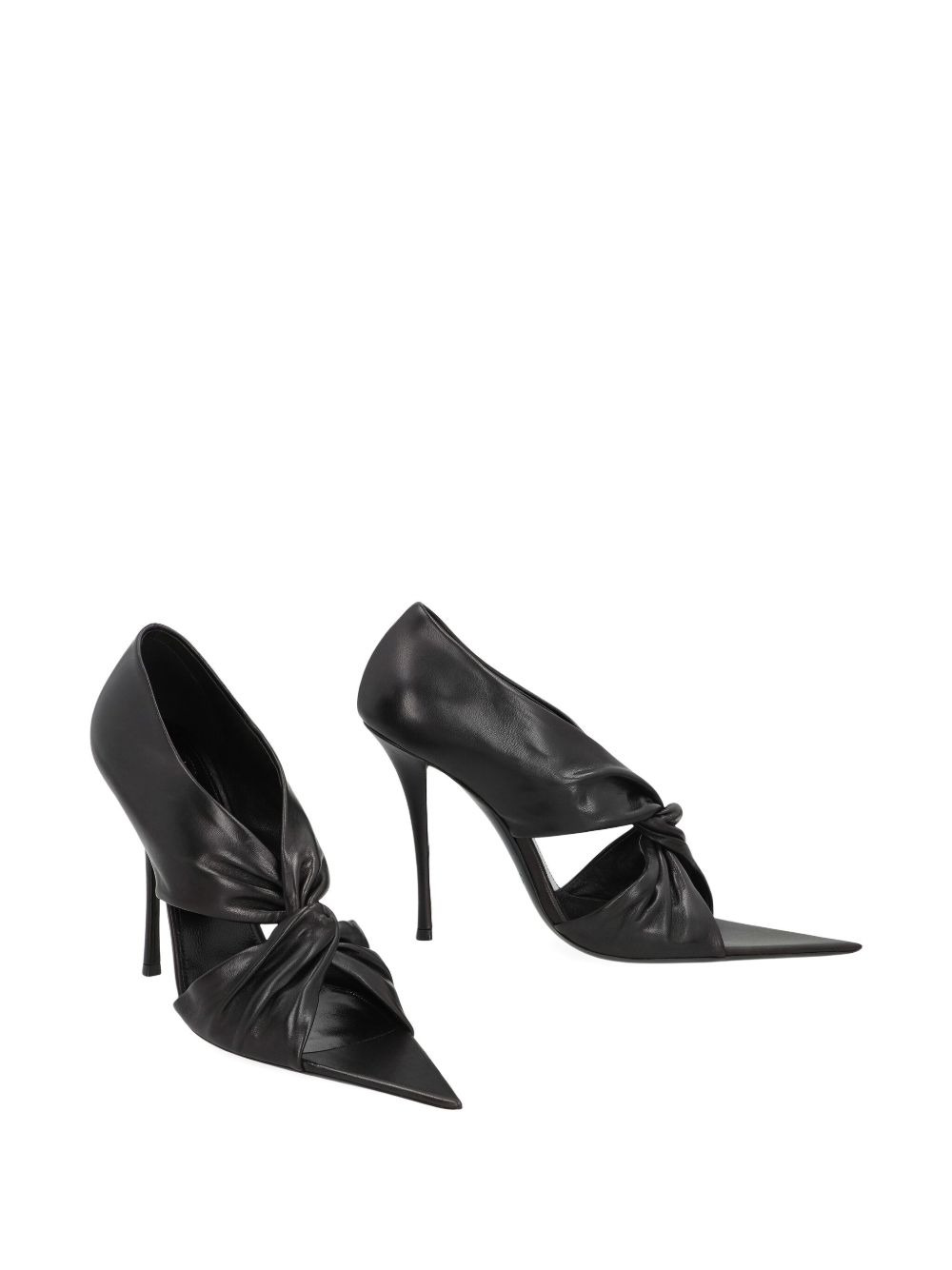 leather heeled pumps - 2