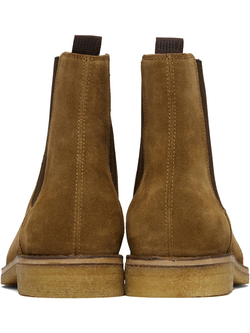 Beige BECKHAM Edition Suede Chelsea Boots - 2