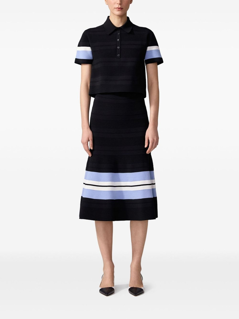 CAROLINA HERRERA striped midi skirt outlook
