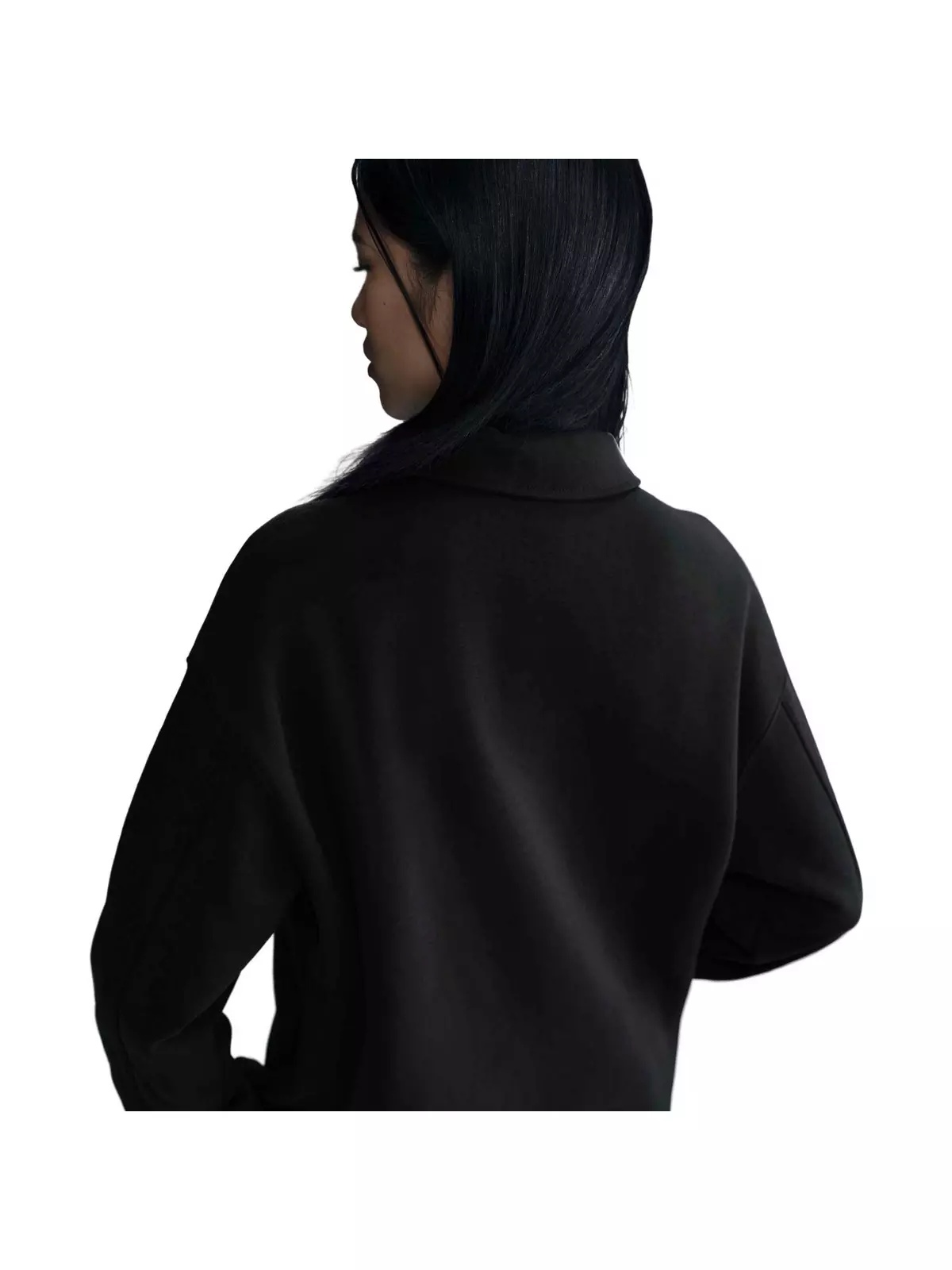 Women's Sportswear Phoenix Fleece Oversized Shirt Jacket - Black - 2