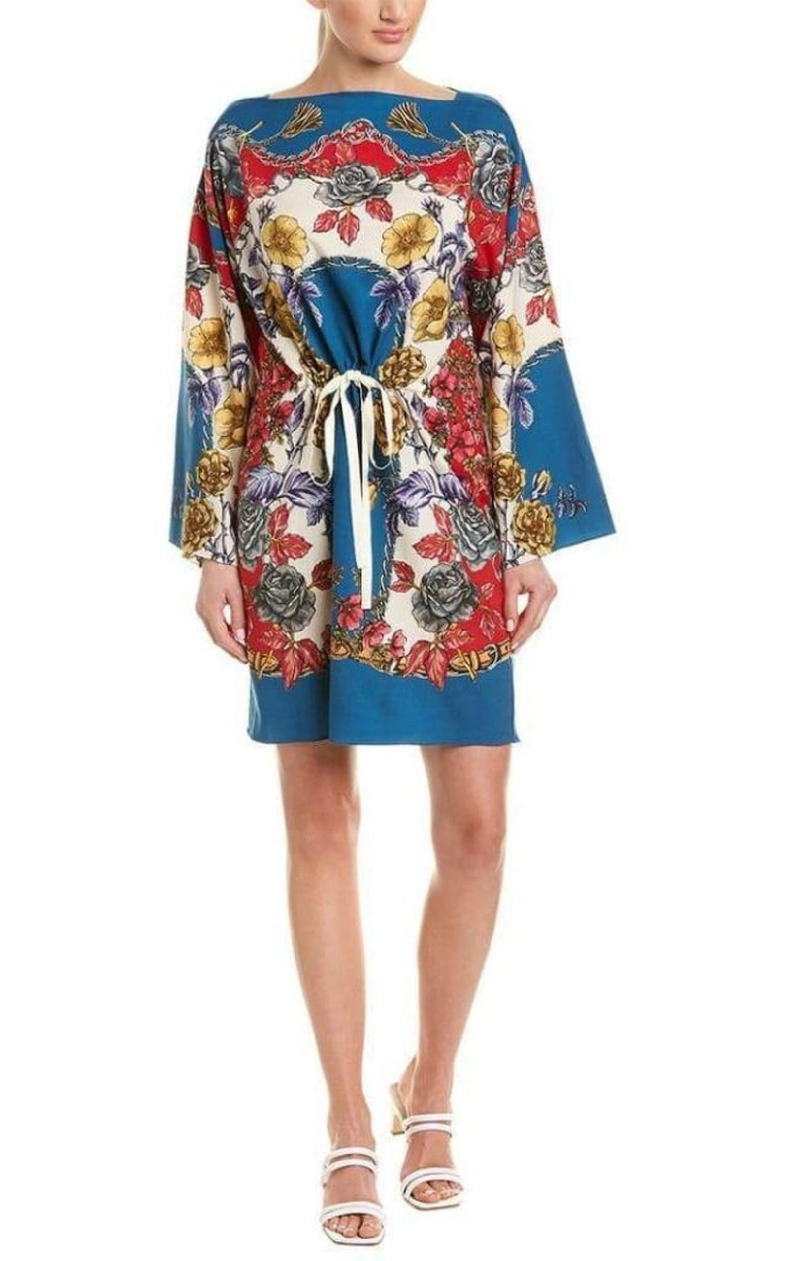 Boudoir Printed Wool-Twill Kaftan Dress - 2