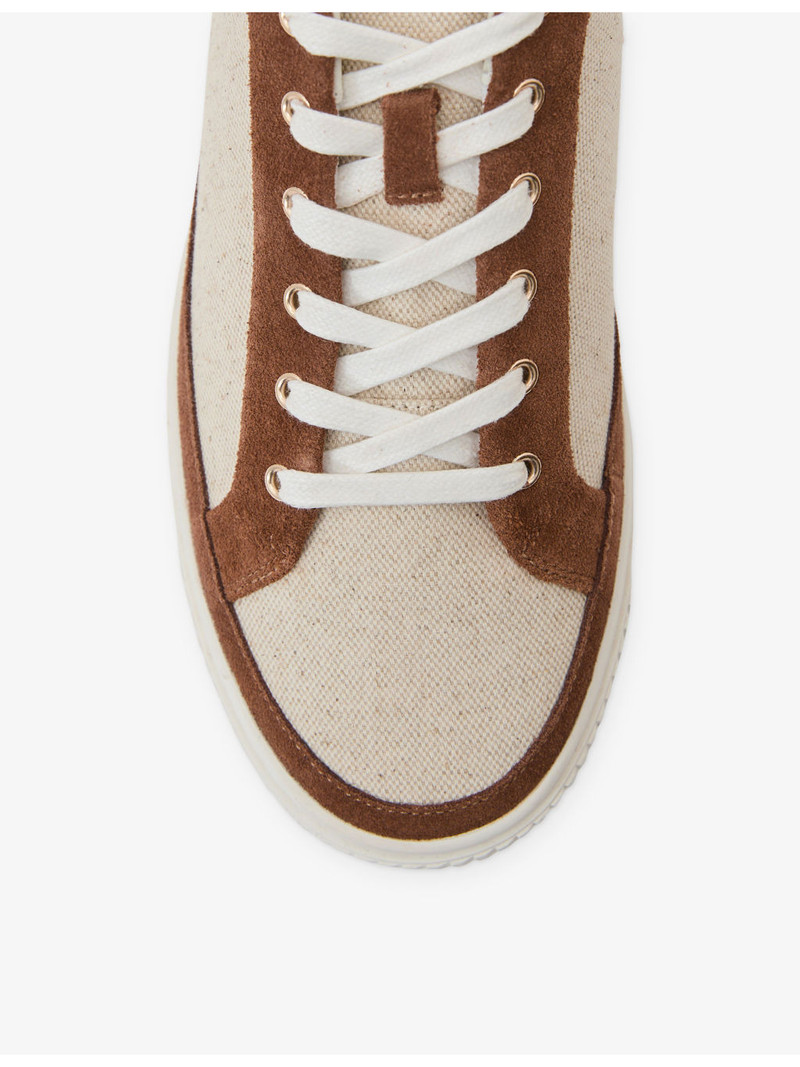 Leanne Suede and Cotton Trainers 5