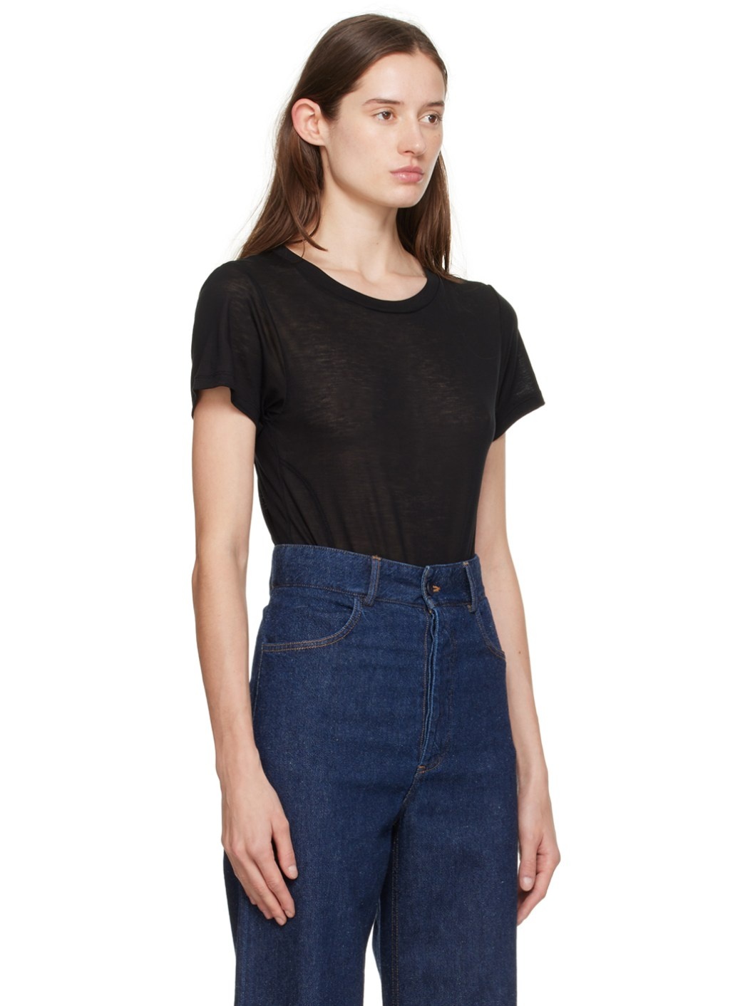 Black Press-Stud Bodysuit - 2