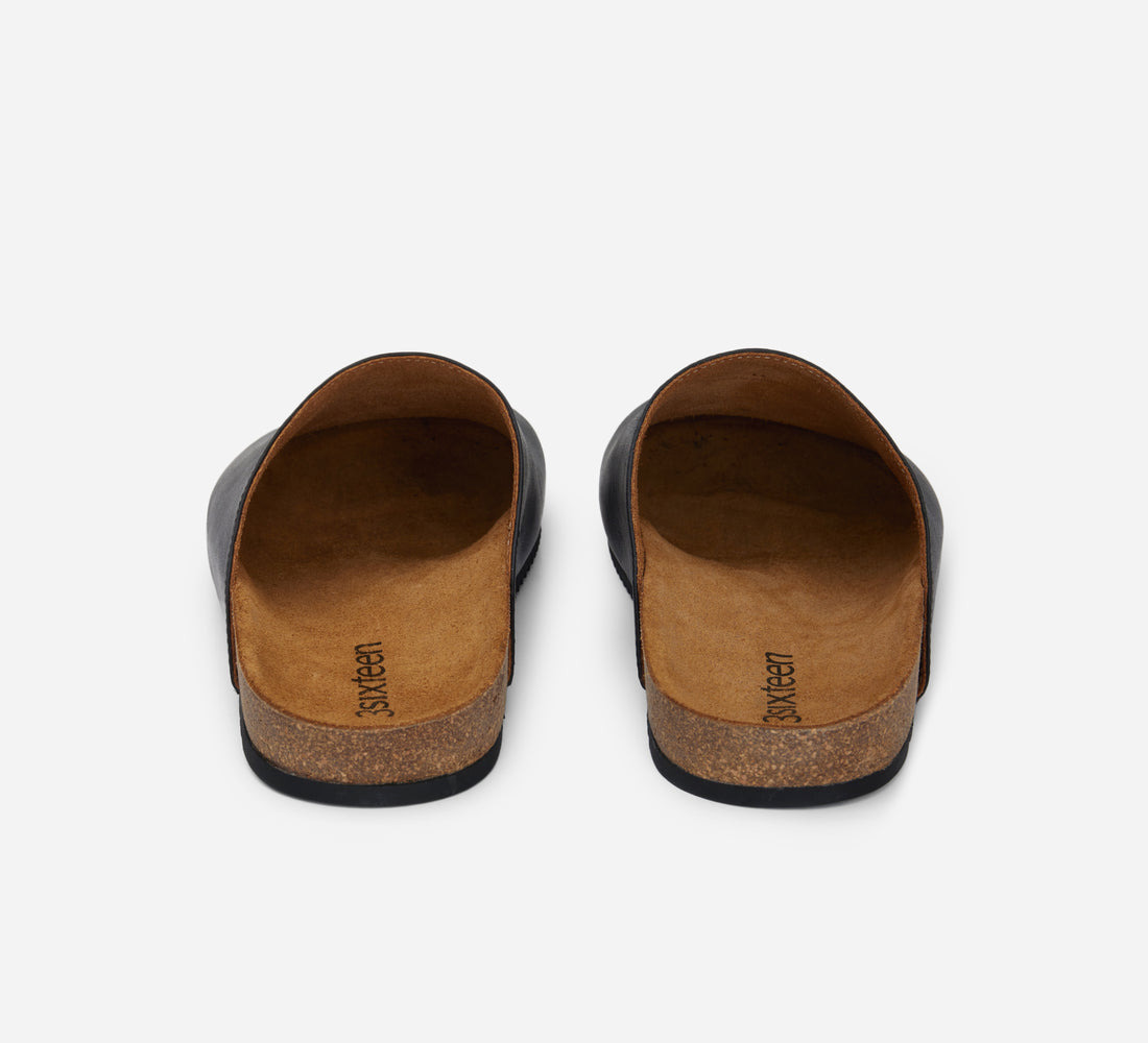 Mule - Black Calf Leather - 4