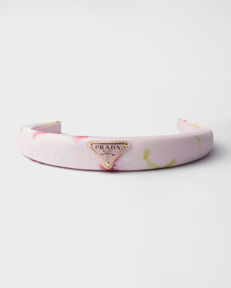 Prada Floral print Re-Nylon headband outlook