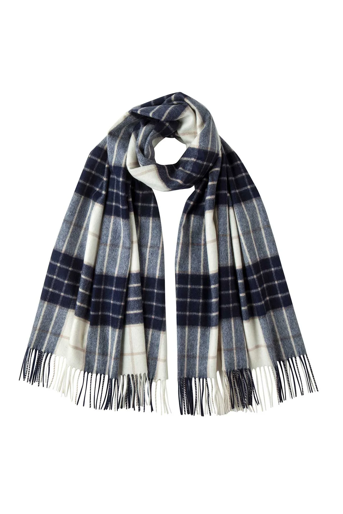 Knockmore Tartan Cashmere Stole - 1
