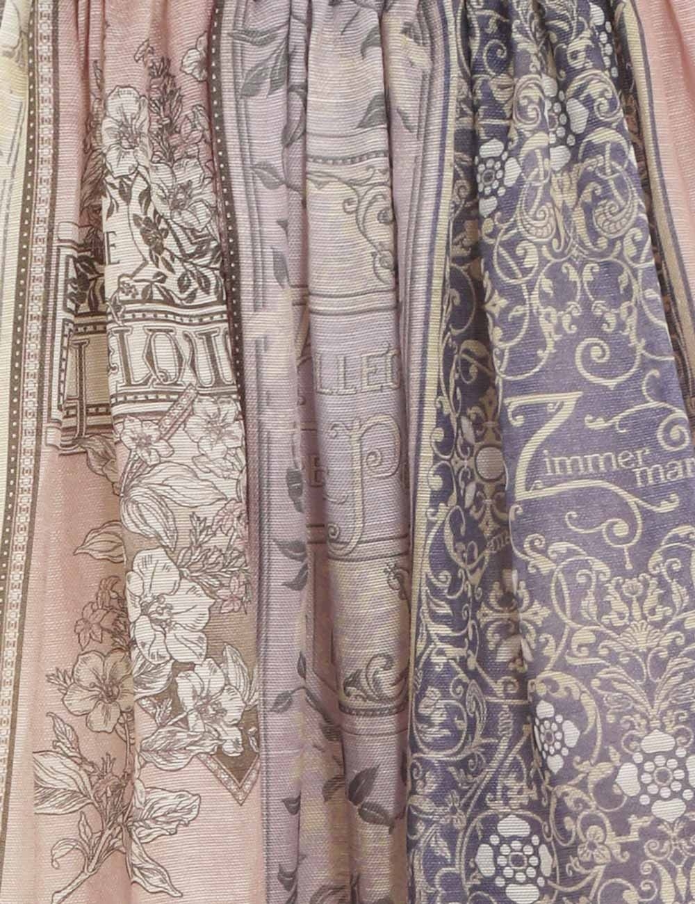 LYRICAL BOOK PRINT MIDI SKIRT - 6