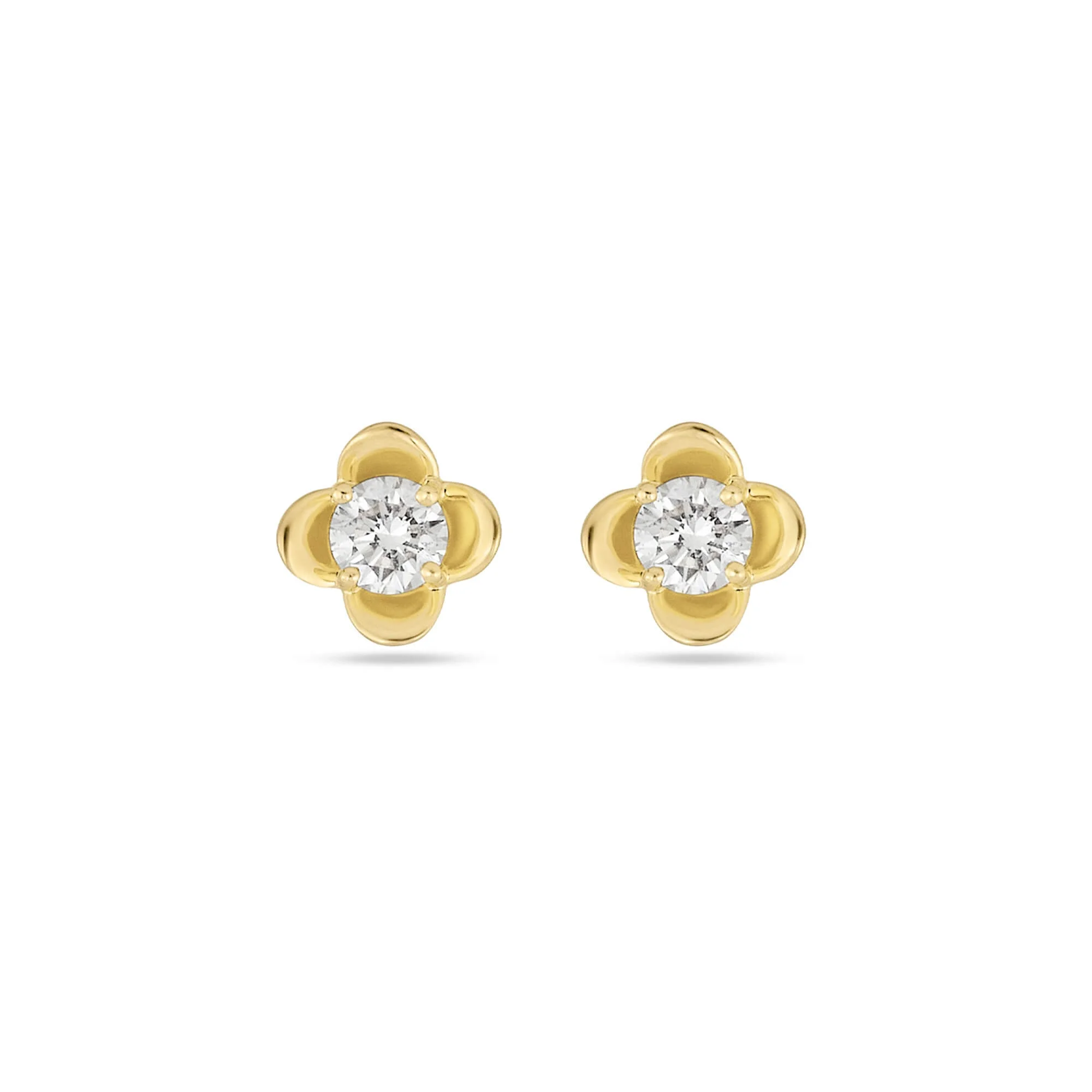 Mini Clover Diamond Studs - 1