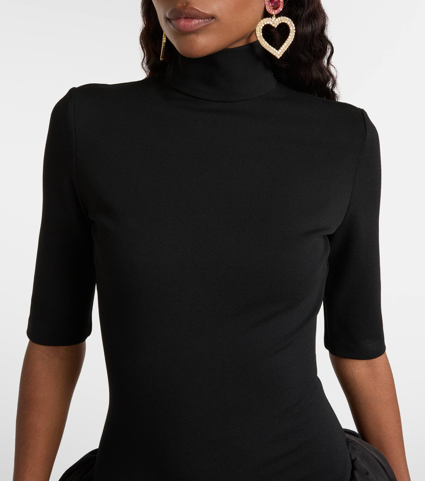 Turtleneck midi dress - 4