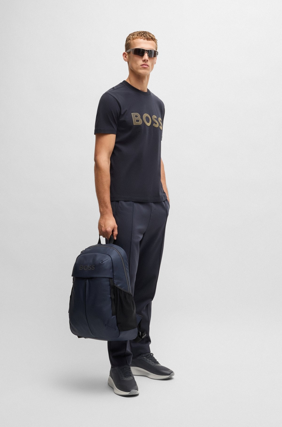 FAUX-LEATHER BACKPACK WITH ZIPPED FRONT POCKET - 3
