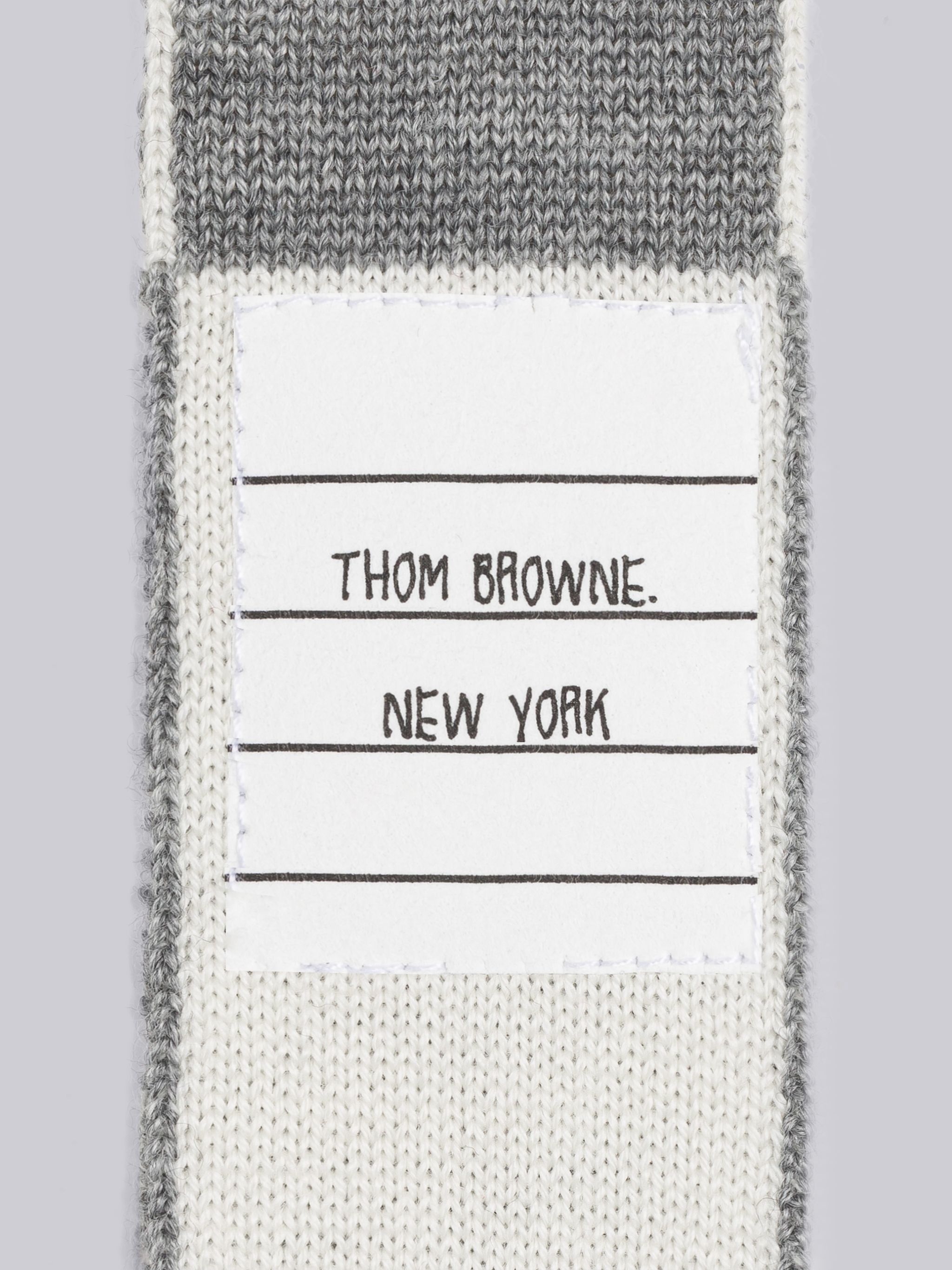 Wool Rugby Stripe Knit Tie - 2